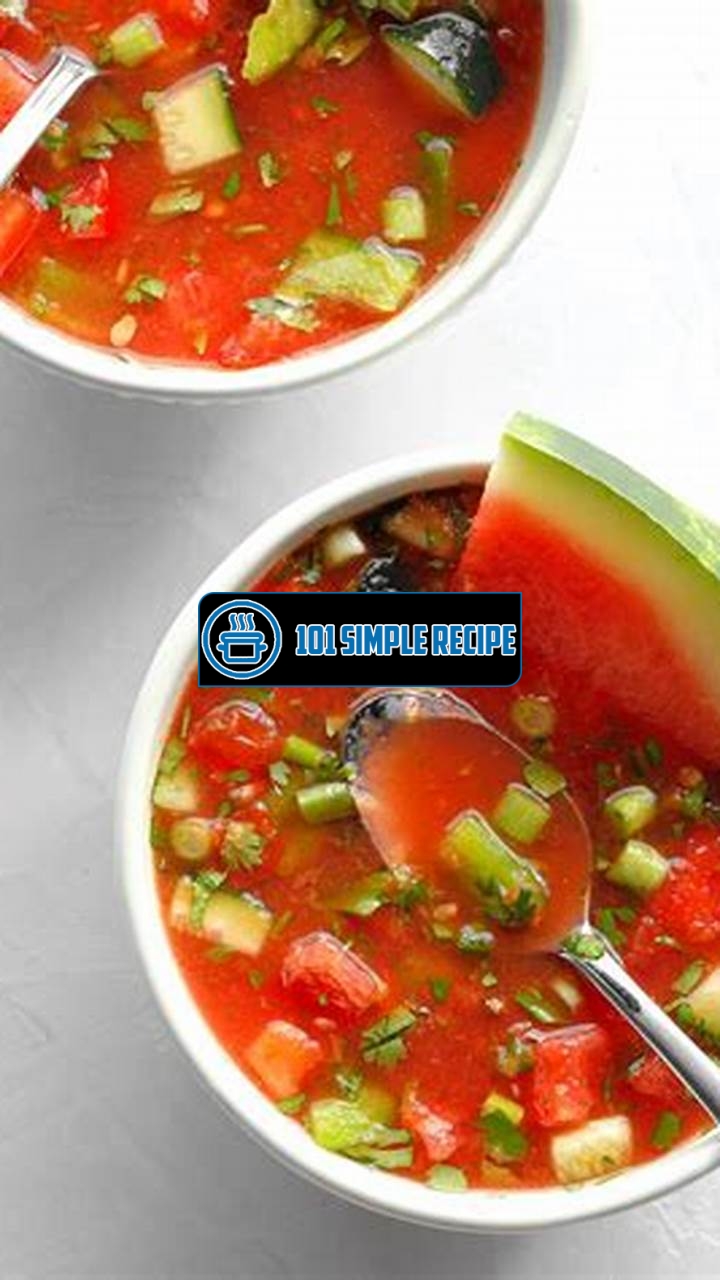Delicious Watermelon Gazpacho Recipe to Try Today | 101 Simple Recipe