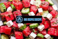 Delicious Watermelon Salad Recipes for Refreshing Summer Meals | 101 Simple Recipe