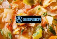 Delicious and Healthy Cabbage Recipes for Weight Loss | 101 Simple Recipe