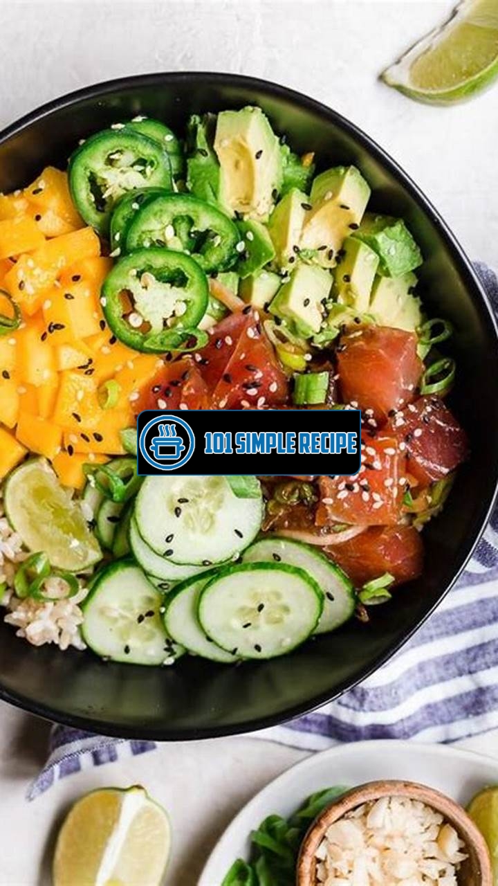 Delicious and Healthy Weight Watchers Poke Bowl | 101 Simple Recipe