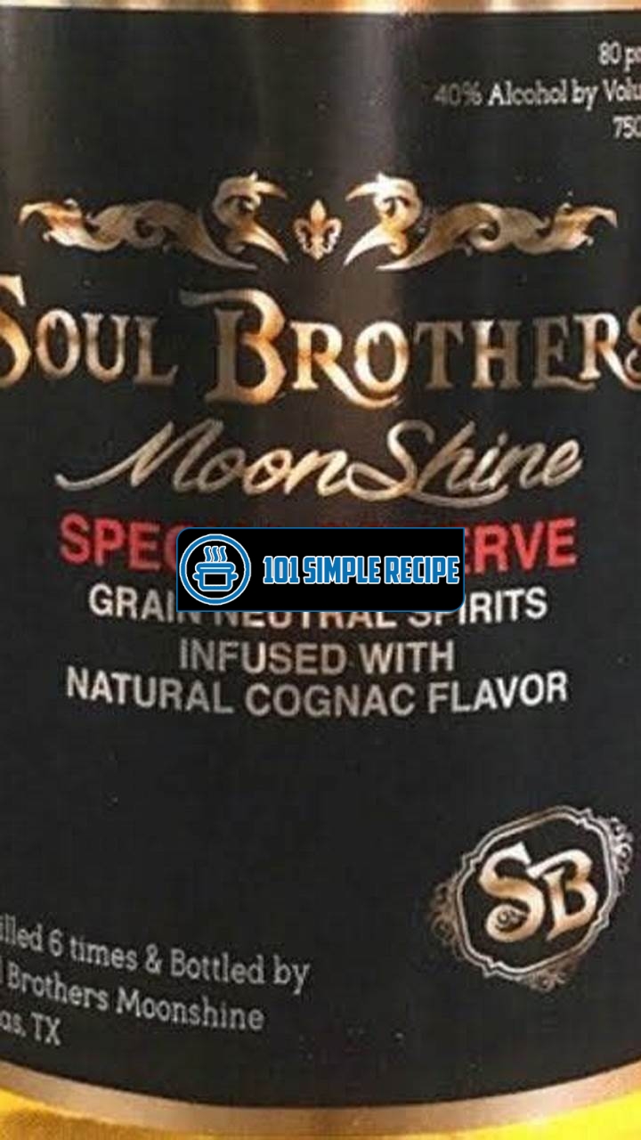 Soul Brother's Moonshine Image | 101 Simple Recipe