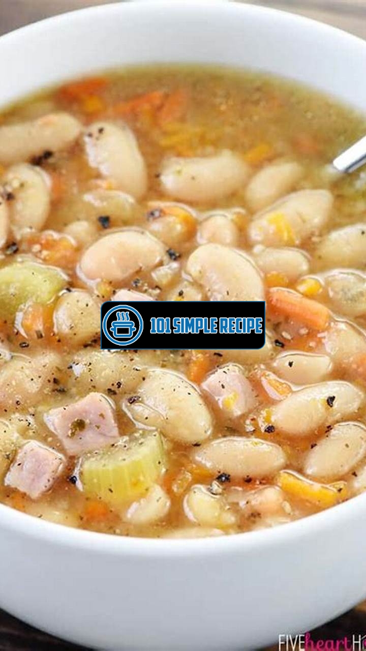 Upgrade Your Cooking Game with White Bean and Ham Soup Slow Cooker Recipe | 101 Simple Recipe