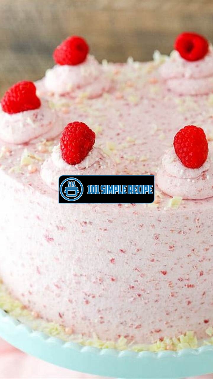 Indulge in the Delightful White Chocolate Mousse Cake with Raspberry Filling | 101 Simple Recipe
