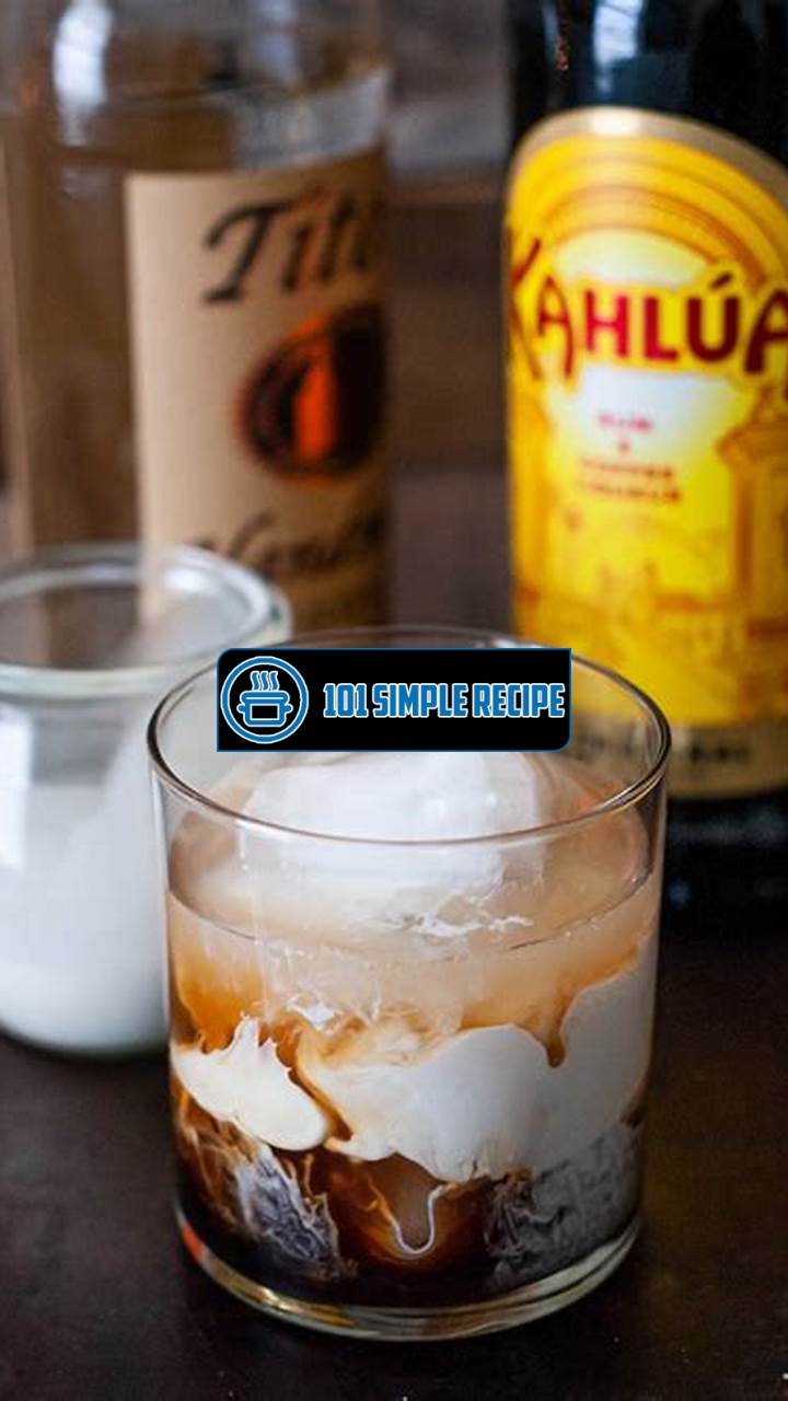 How to Make the Perfect White Russian Cocktail in the UK | 101 Simple Recipe