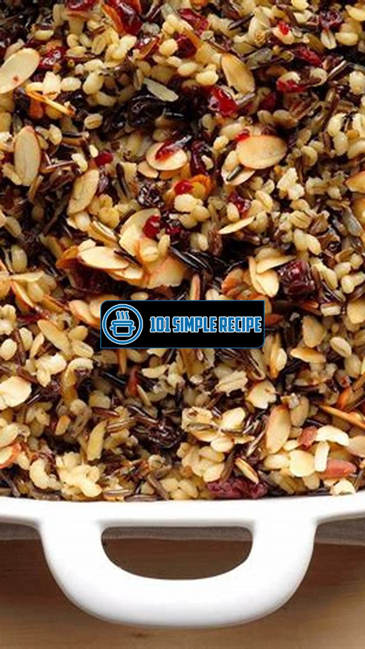 A Mouthwatering Wild Rice Pilaf Recipe with Cranberries | 101 Simple Recipe
