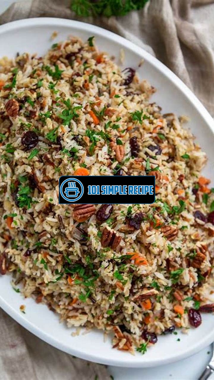 Delicious Wild Rice Pilaf Recipe for a Flavorful Meal | 101 Simple Recipe