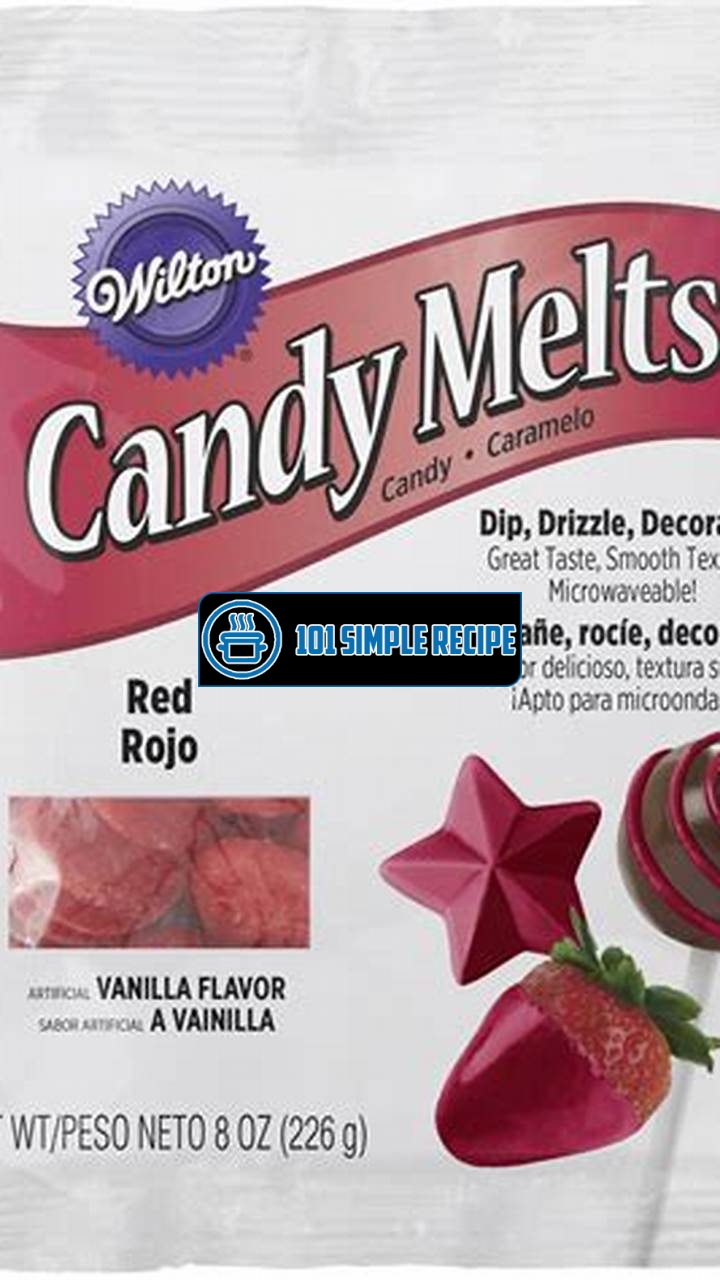 Elevate Your Desserts with Wilton Red Candy Melts | 101 Simple Recipe