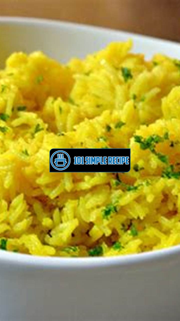 Delicious and Nutritious Yellow Rice Recipe | 101 Simple Recipe
