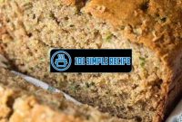 Delicious and Healthy Zucchini Bread Recipes | 101 Simple Recipe
