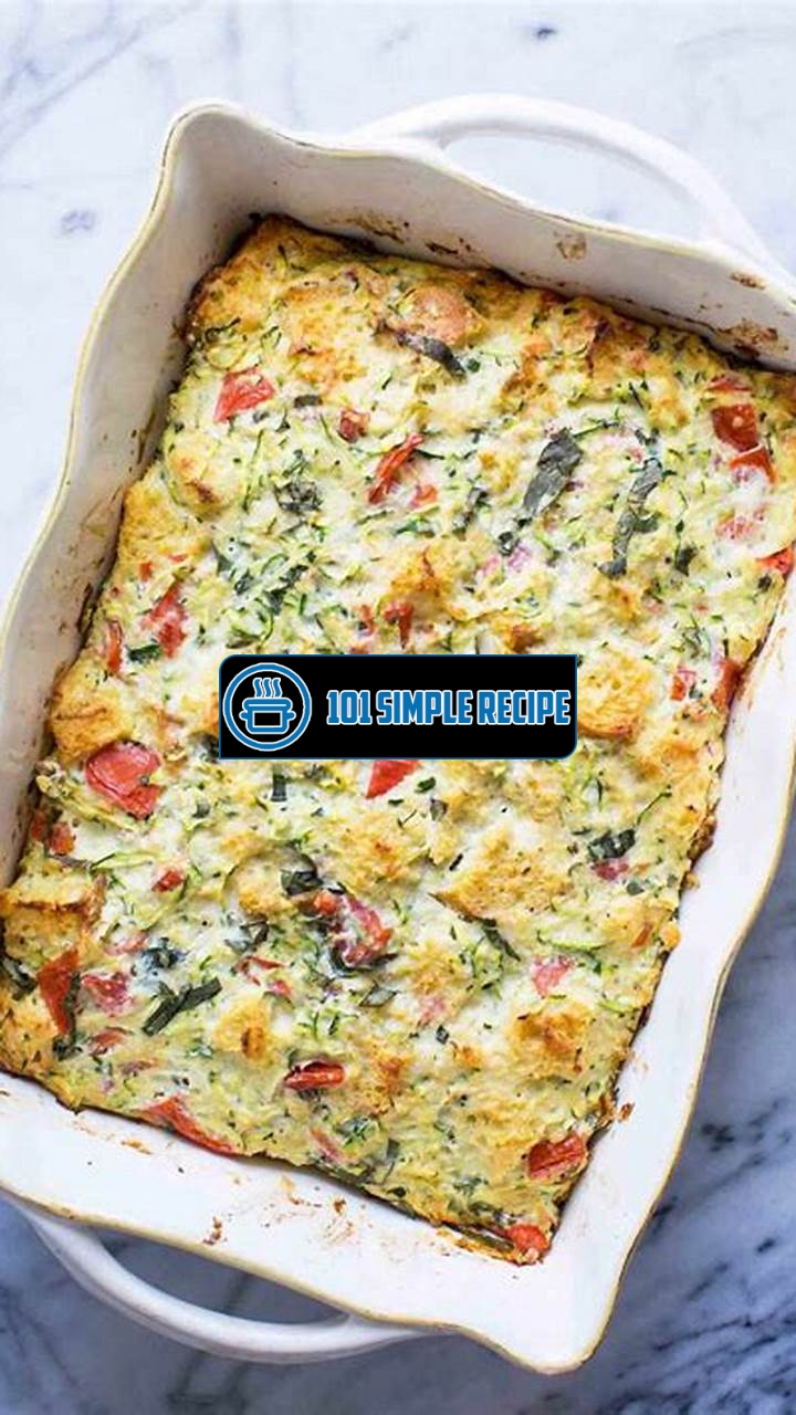 Delicious Zucchini Breakfast Casserole Recipe | 101 Simple Recipe