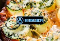 Delicious and Easy Zucchini Lasagna Roll Ups Recipe | 101 Simple Recipe