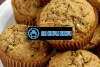 Delicious Gluten-Free Zucchini Muffins Recipe | 101 Simple Recipe