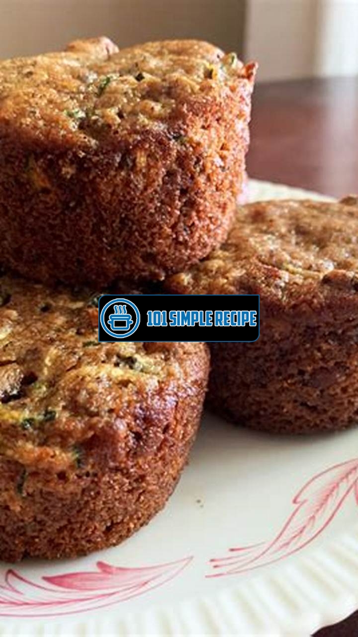 Delicious Zucchini Muffins Recipe with Applesauce | 101 Simple Recipe